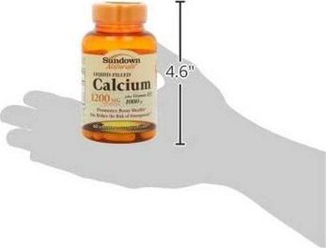 Sundown Naturals Calcium 1200 Plus Vitamin D3 1000 IU, 60 Liquid Filled Softgels