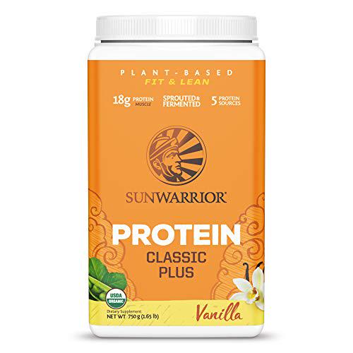 Sunwarrior, Classic Plus Vanilla, 750 Gram