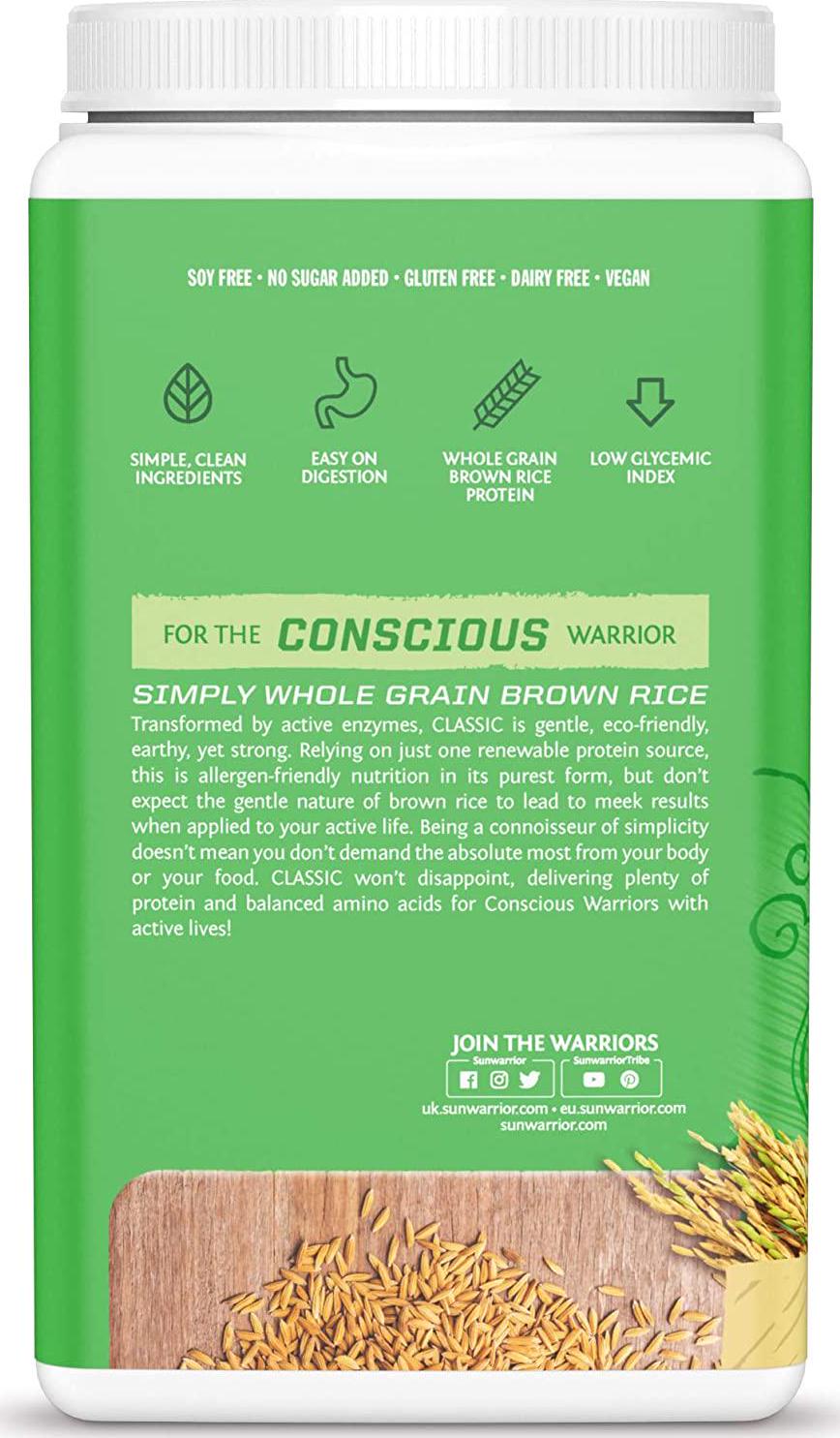 Sunwarrior Classic Vegan Sprouted Brown Rice Protein Powder (Vanilla) (750 Gram)