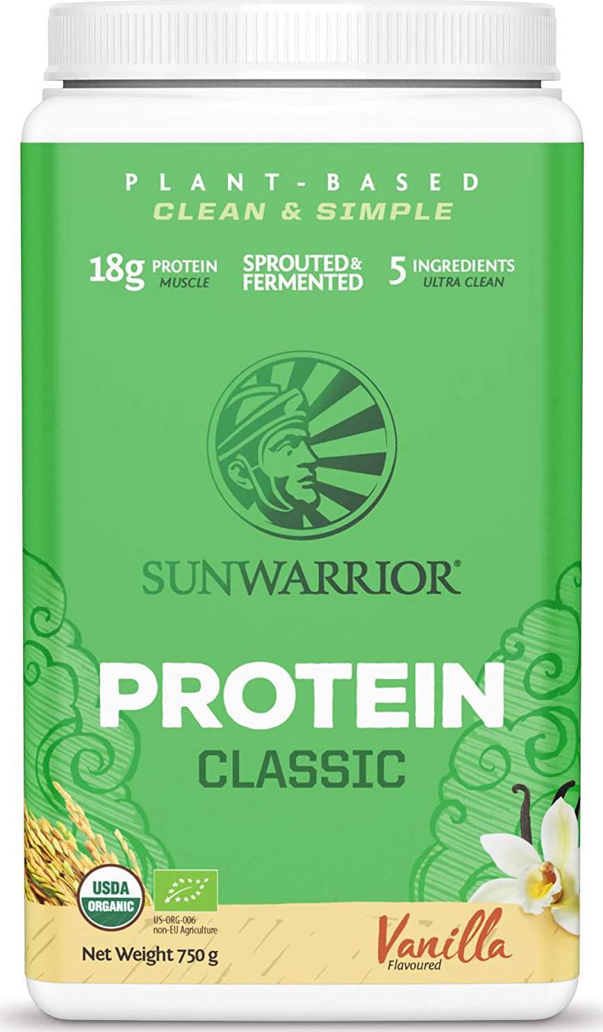 Sunwarrior Classic Vegan Sprouted Brown Rice Protein Powder (Vanilla) (750 Gram)