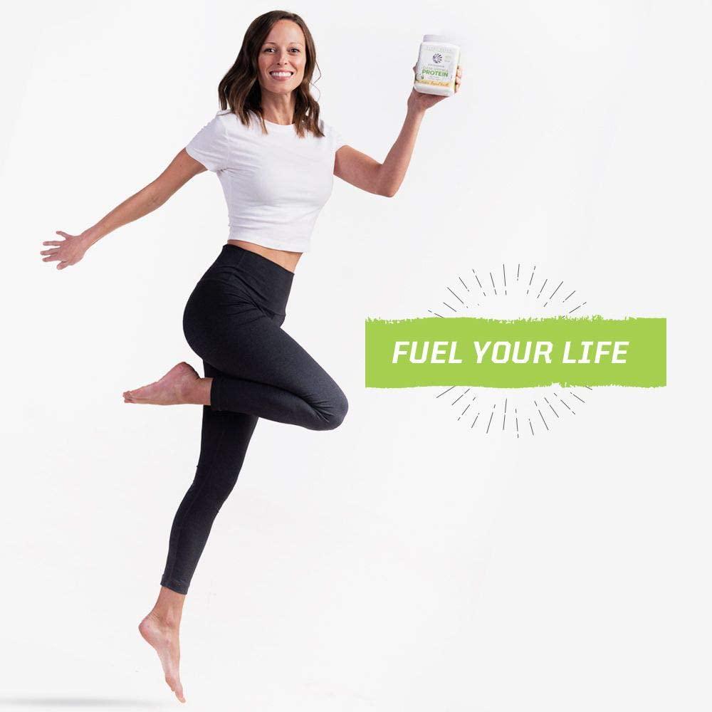 Sunwarrior Clean Greens and Protein Organic Greens Powder Superfood No Added Sugar Non GMO Soy Free Gluten Free Dairy Free Keto Friendly Green Superfood Powder (Tropical Vanilla) (175 Gram)