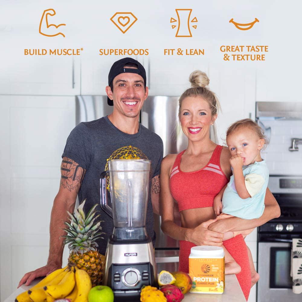 Sunwarrior Organic Classic Plus Vanilla Protein Powder 375 g, Vanilla 375 grams