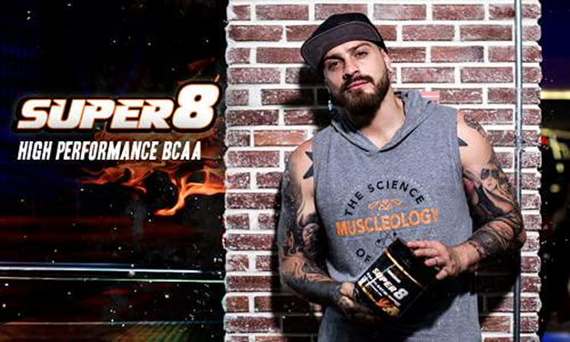 Super 8 BCAA 8:1:1 Ratio + Glutamine Blend, Fruit Punch -