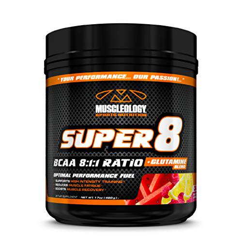 Super 8 BCAA 8:1:1 Ratio + Glutamine Blend, Fruit Punch -
