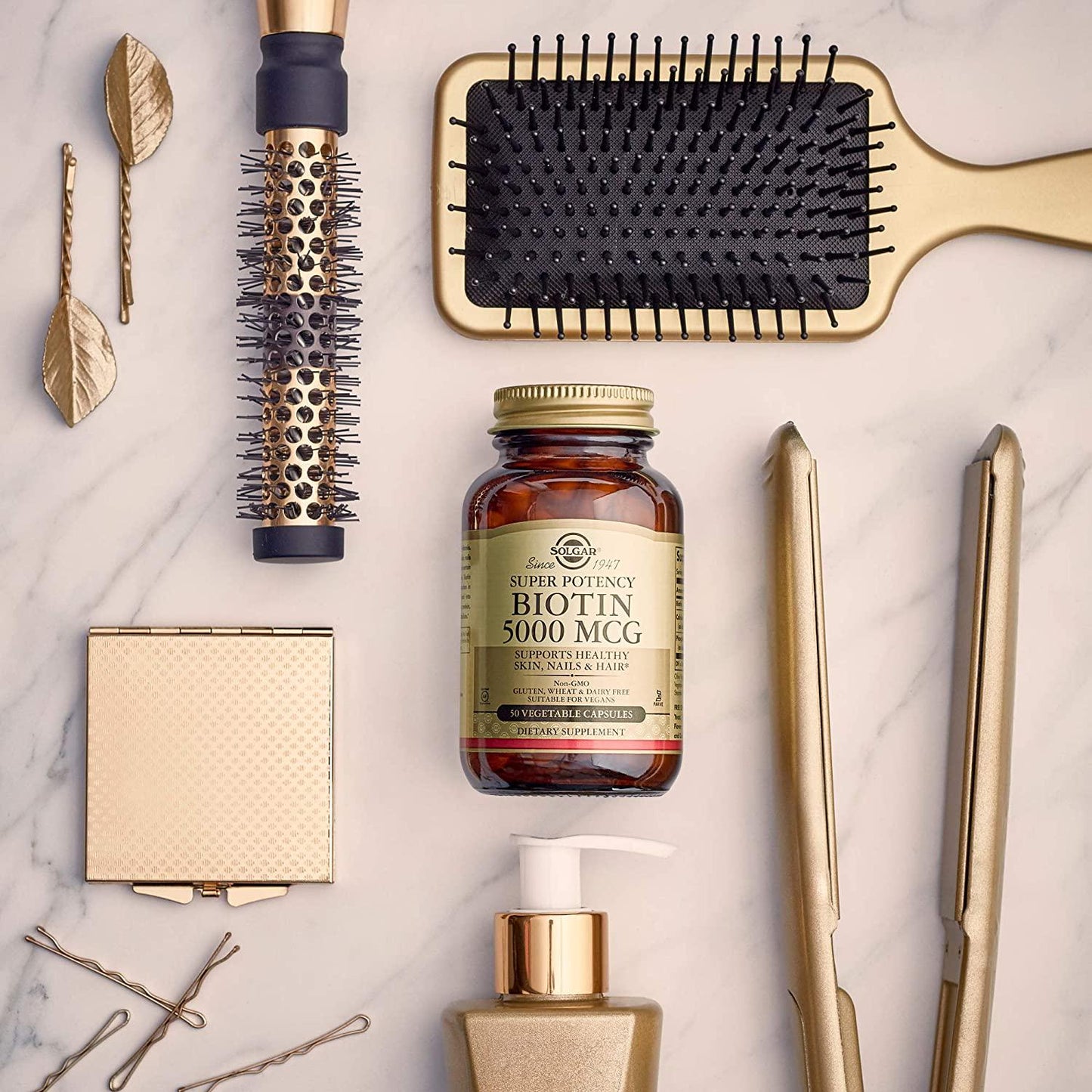 Super High Potency Biotin 10,000 mcg, Non-GMO (120 Vegetable Capsules) Pack of 2