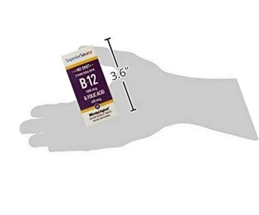Superior Source No Shot B12/Folic Acid, 1000 mcg/400 mcg, 60 Count