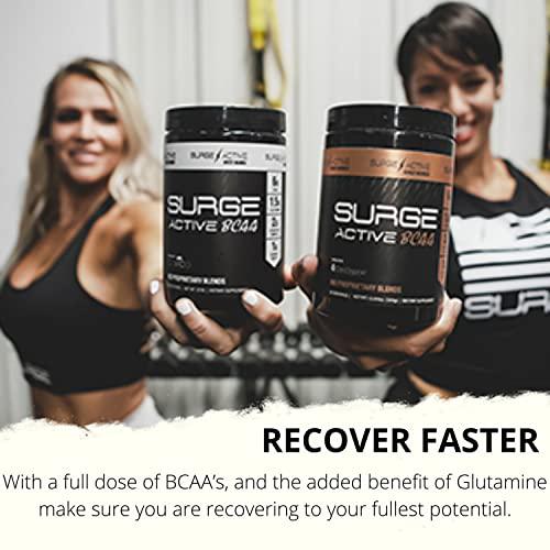 Surge Supplements Active BCAA - Helps Prevent Muscle Break Down, Builds Lean Muscle, Supports Increased Endurance, Enhanced Recovery and Hydration, Branched Chain Amino Acids - Miami Vice