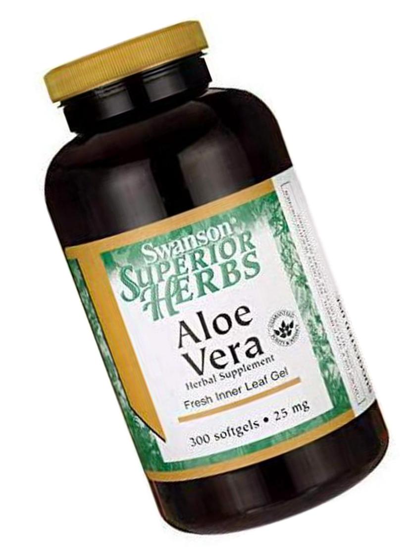 Swanson Aloe Vera 25 Milligrams 300 Sgels