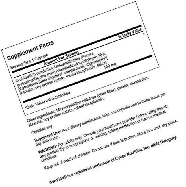 Swanson Avovida 100 Milligrams 60 Capsules