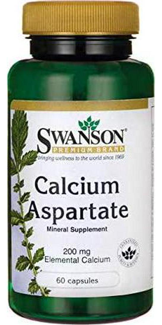 Swanson Calcium Aspartate (200 Milligrams Elemental) 1000 Milligrams 60 Capsules