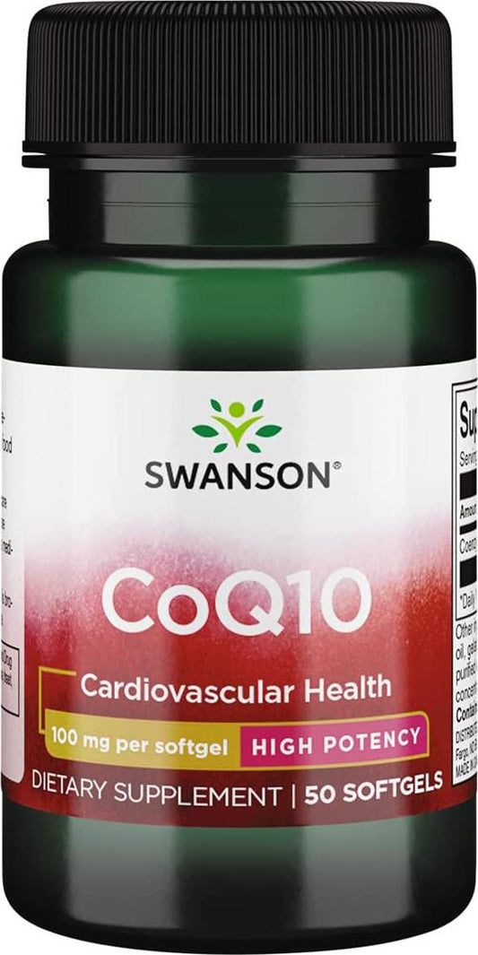 Swanson CoQ10 100mg (100mg, 50 Softgels)