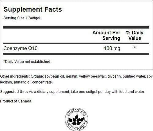 Swanson CoQ10 100mg (100mg, 50 Softgels)