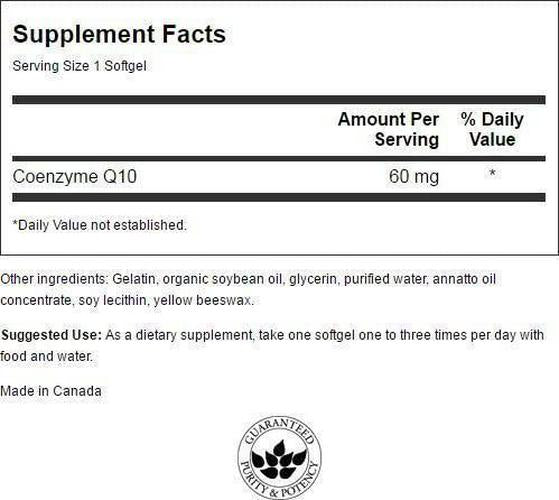 Swanson Coq10 60 60 Milligrams 120 Sgels