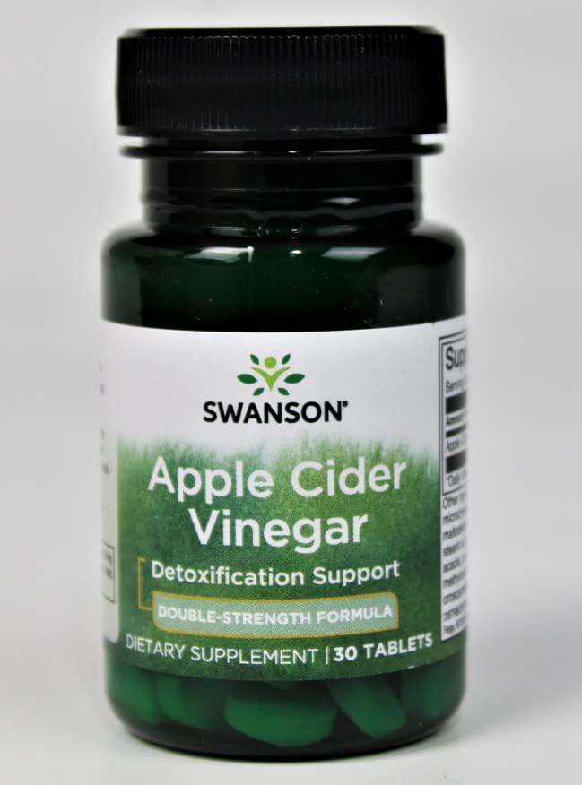 Swanson Double-Strength Apple Cider Vinegar 200 Milligrams 30 Tabs