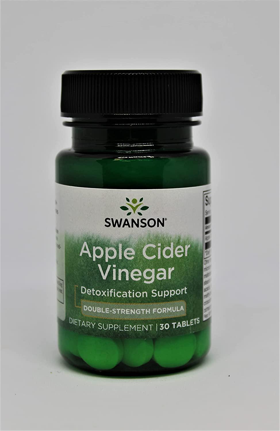 Swanson Double-Strength Apple Cider Vinegar 200 Milligrams 30 Tabs