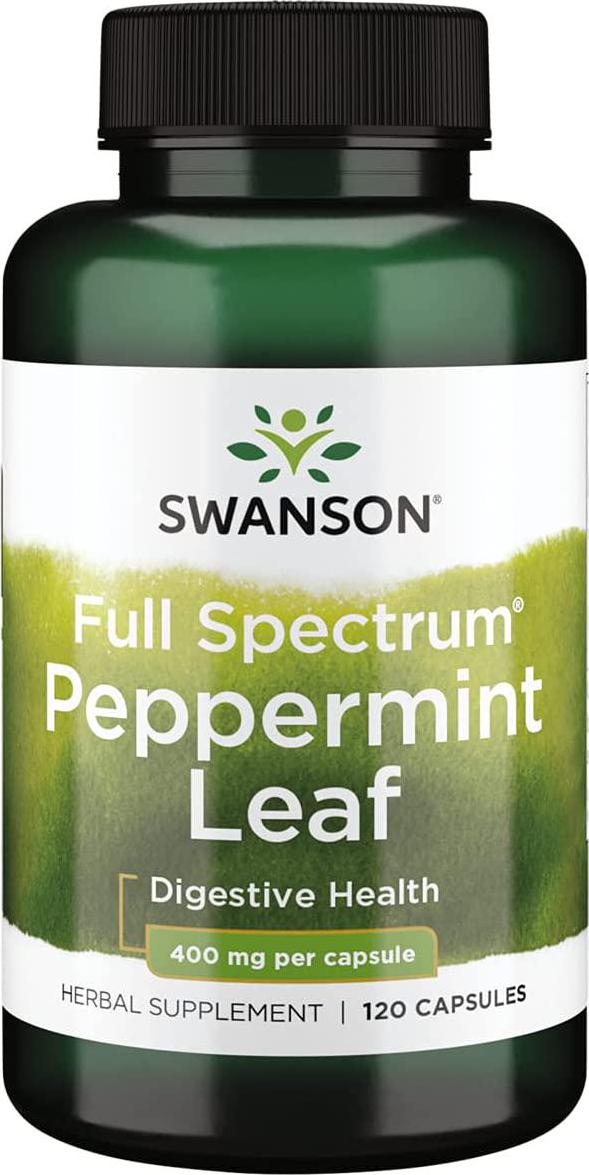 Swanson Full Spectrum Peppermint Leaf 400 Milligrams 120 Capsules
