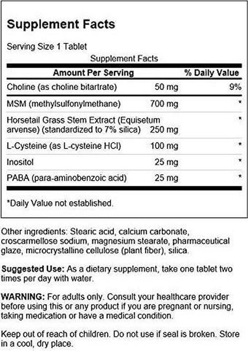 Swanson Hair Skin and Nails 60 Tabs