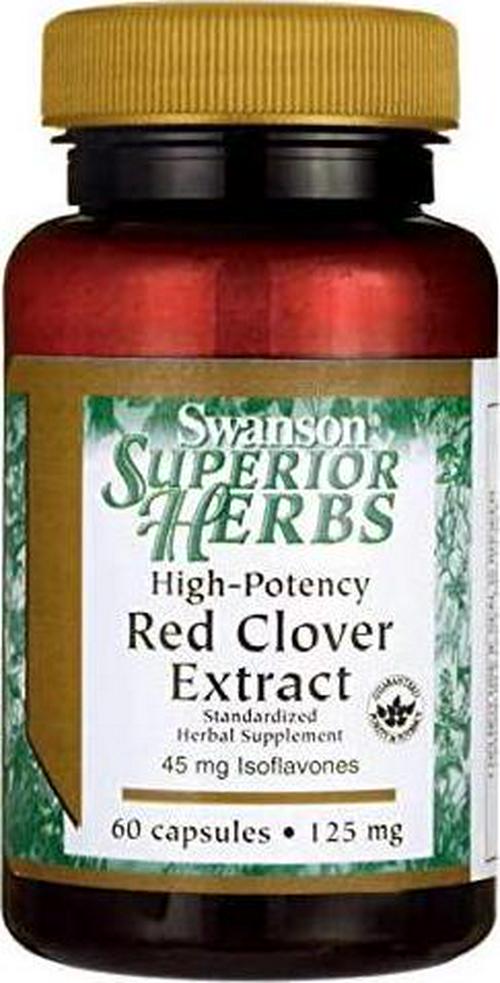 Swanson Herbs Hi-Potency Red Clover Extract (125mg, 60 Capsules)
