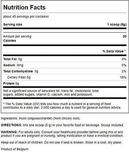 Swanson Inulin Powder 8 Ounce (227 g) Pwdr