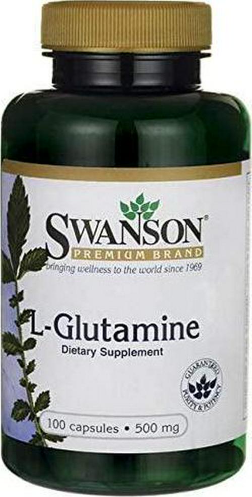Swanson L-Glutamine Capsules, 500mg, 100-Count