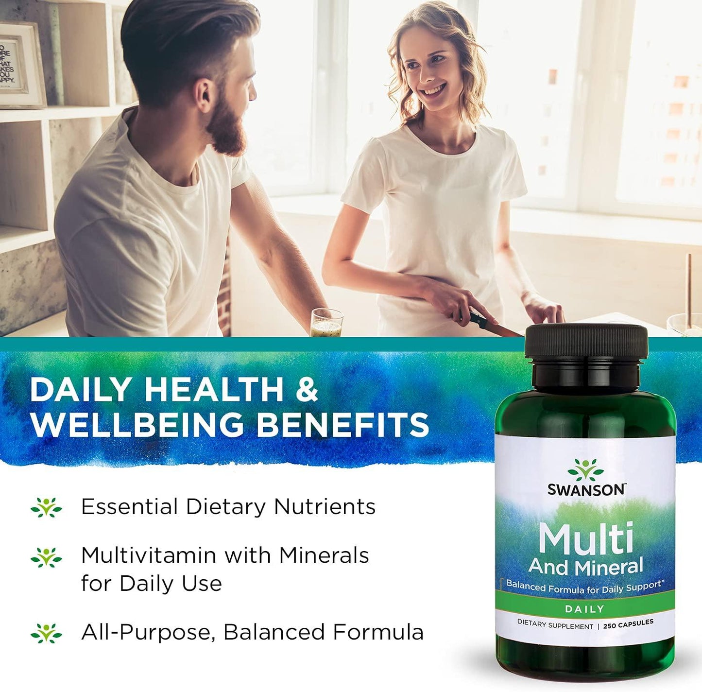 Swanson Multi and Mineral, Daily 250 Capsules