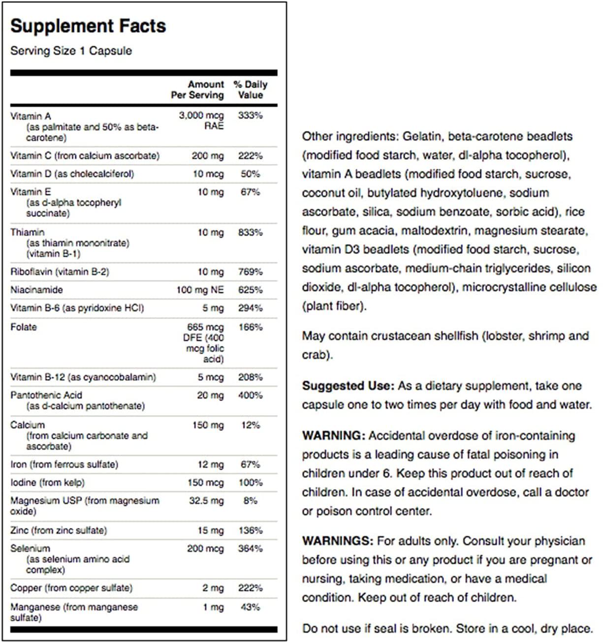 Swanson Multi and Mineral, Daily 250 Capsules