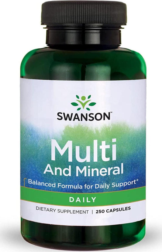 Swanson Multi and Mineral, Daily 250 Capsules