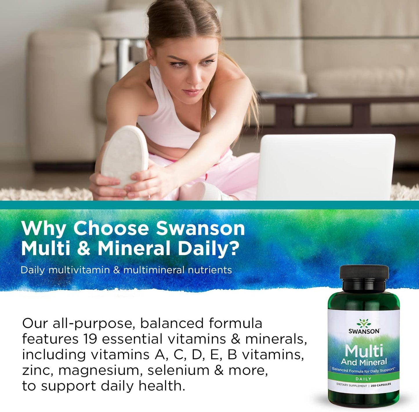 Swanson Multi and Mineral, Daily 250 Capsules