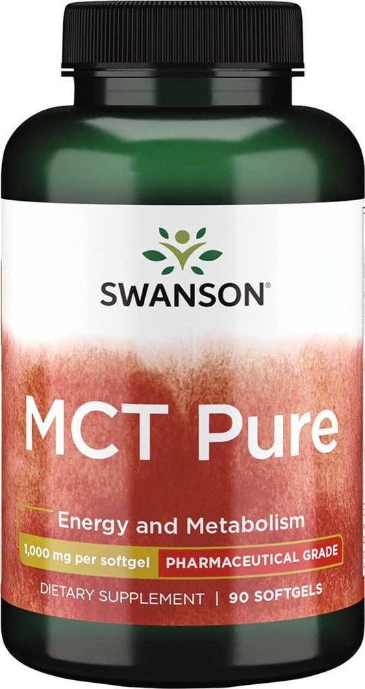 Swanson Pharmaceutical Grade Mct Pure 1000 Milligrams 90 Sgels