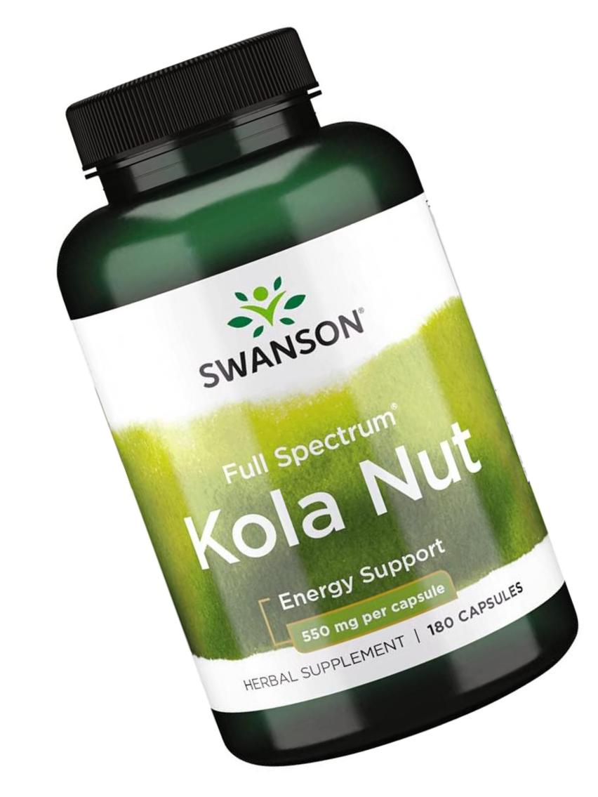 Swanson Premium Full-Spectrum Kola Nut 550mg 180 Capsules
