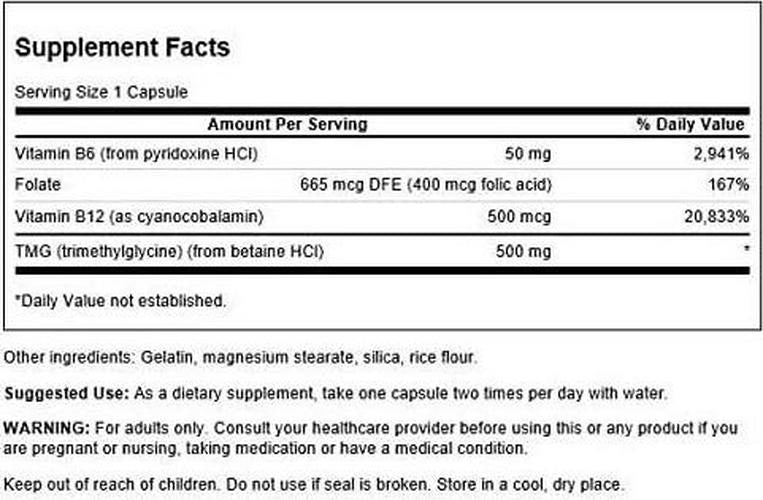 Swanson Premium Homocysteine Formula 120 Caps