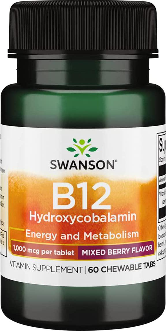 Swanson Supplemelts Vitamin B-12 1000 mcg 60 Chwbls