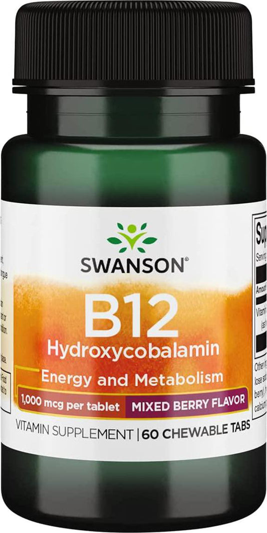 Swanson Supplemelts Vitamin B-12 1000 mcg 60 Chwbls
