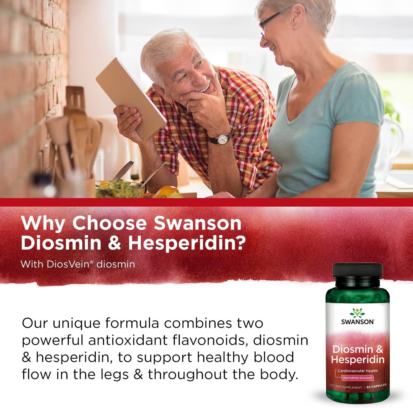 Swanson Ultra Diosvein Diosmin/Hesperidein (60 Capsules)