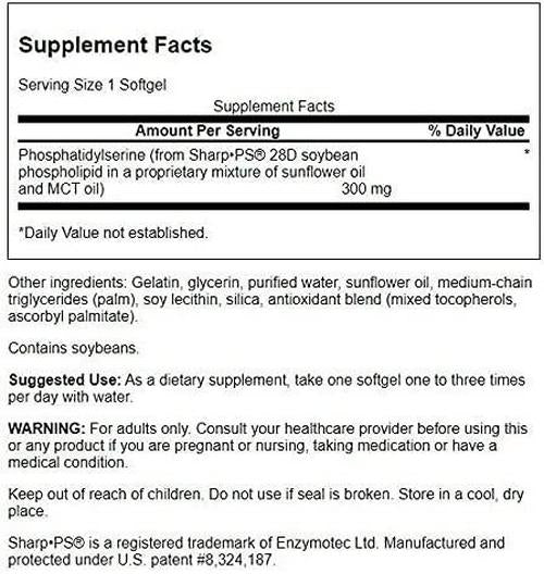 Swanson Ultra Triple Strength Phosphatidylserine 300mg, 30 Softgels