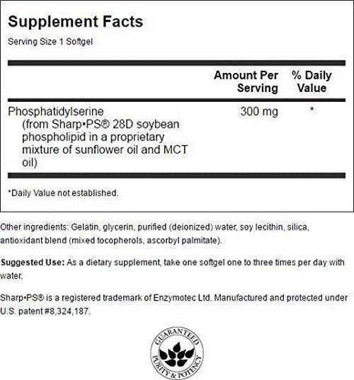 Swanson Ultra Triple Strength Phosphatidylserine 300mg, 30 Softgels