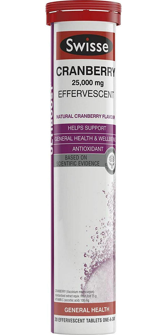 Swisse Cranberry Effervescence 60 Tablets