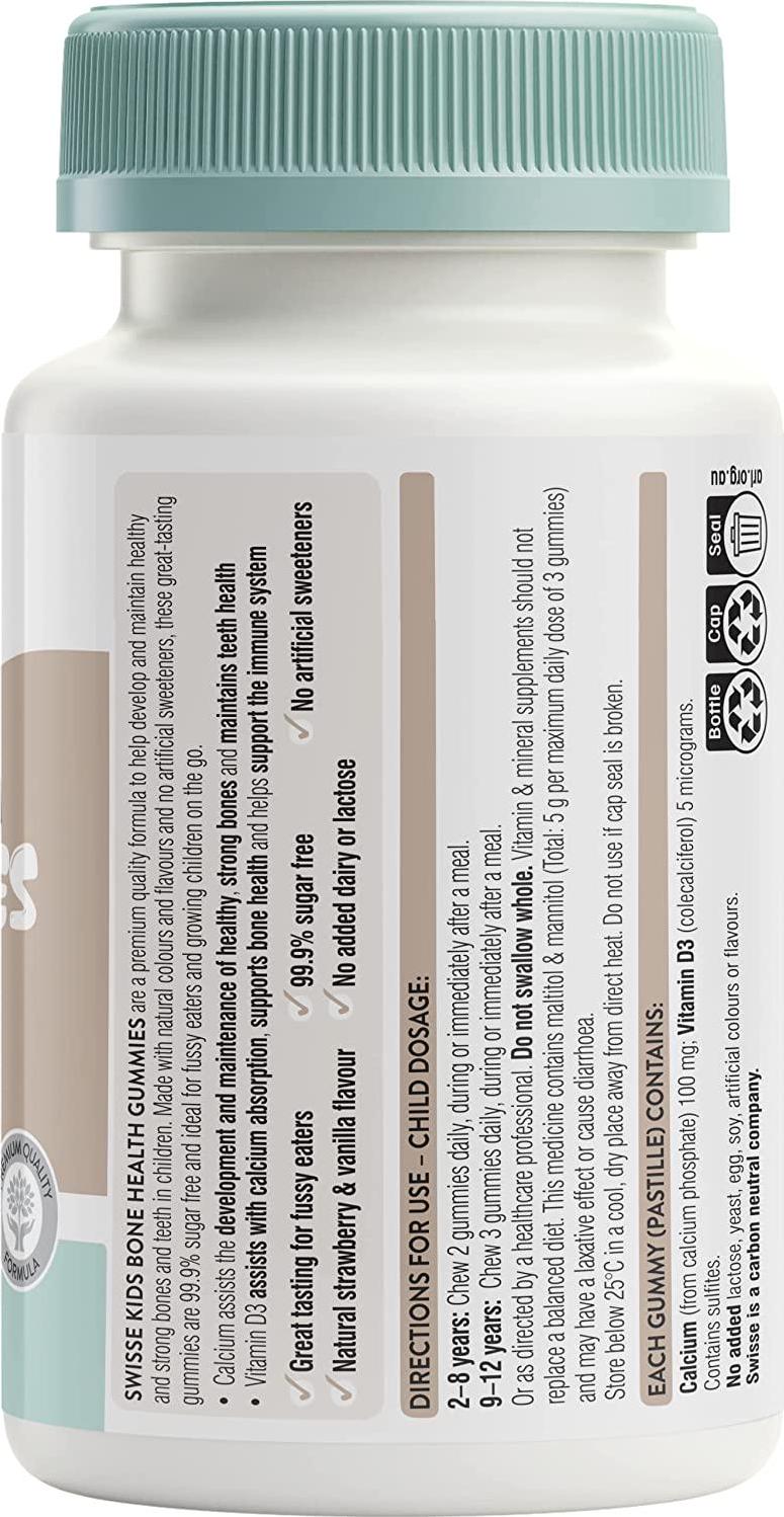 Swisse Kids Bone Health Gummies, 60 Gummies