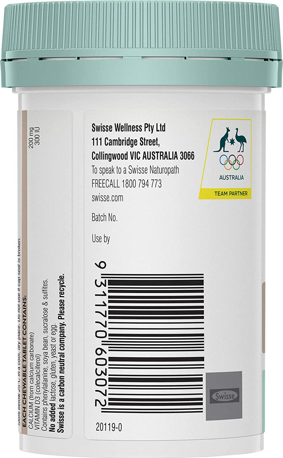 Swisse Kids Bone Health, 60 Tablets