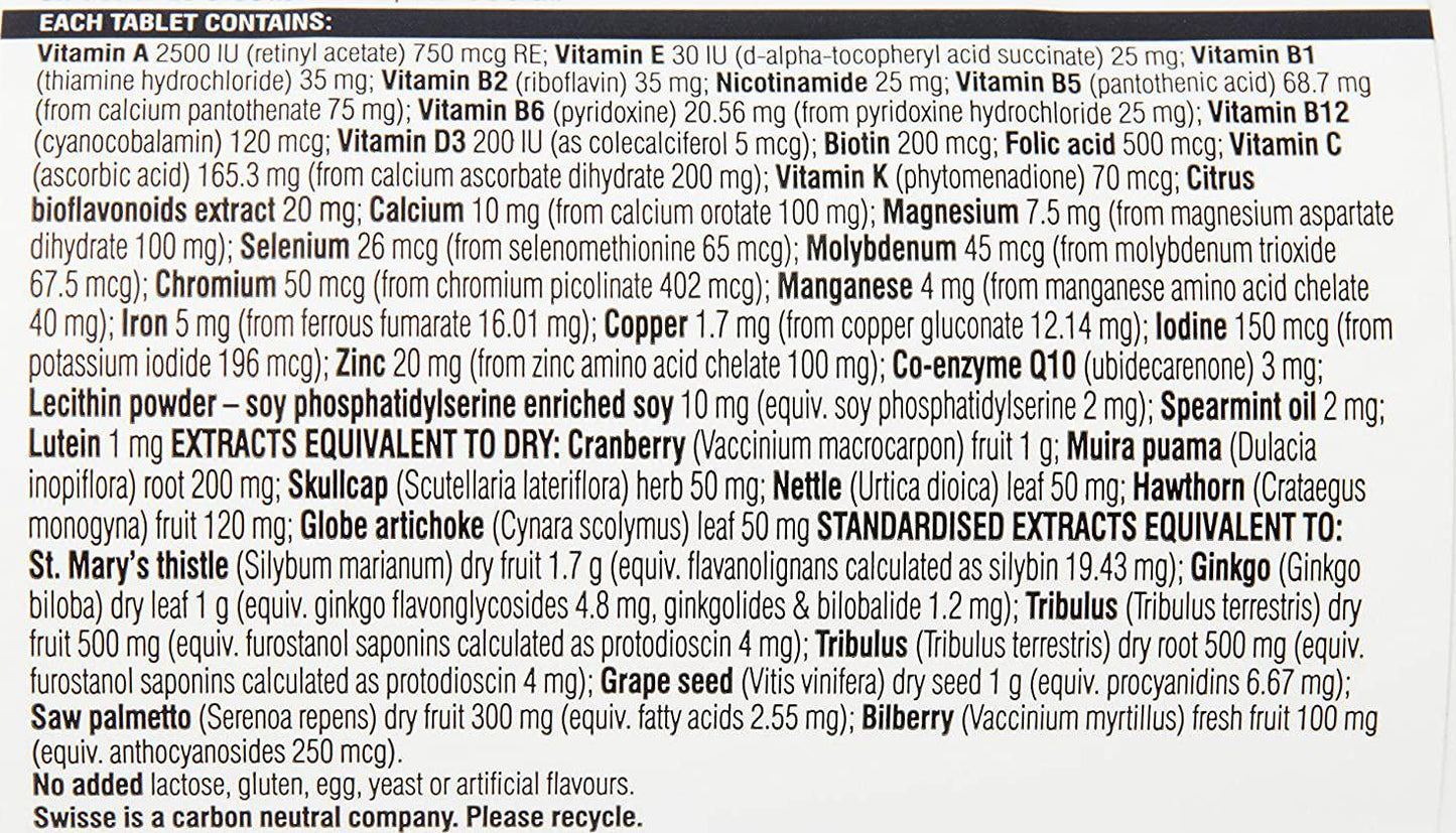 Swisse Mens 50+ Ultivite 90 Tablets