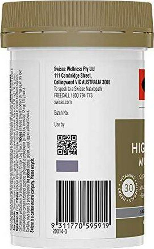 Swisse Mens Power Ultivite 40 Tablets