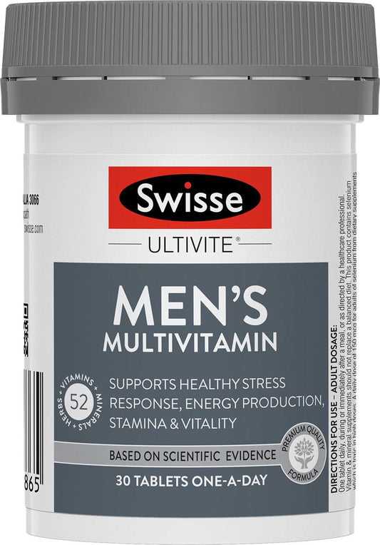 Swisse Mens Ultivite 30 Tablets