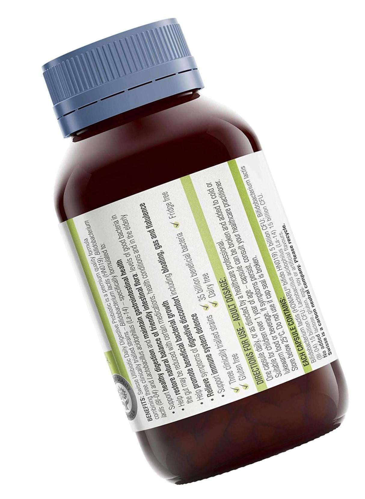 Swisse Ultibiotic Daily Digestive Probiotic 90 Capsules