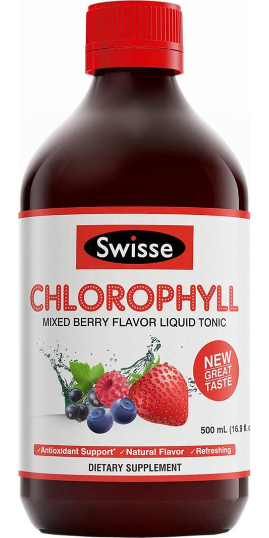 Swisse Ultiboost Chlorophyll Liquid Supplement, Mixed Berry | Natural Source of Antioxidant, Healthy Detox | 1 Bottle, 16.9 fl. oz.