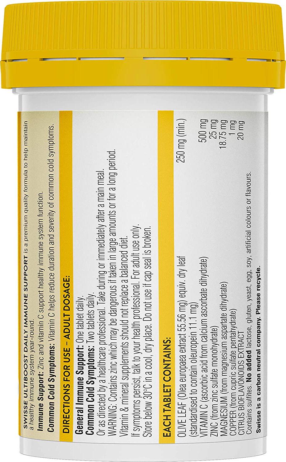 Swisse Ultiboost Daily Immune Support, 60 Tablets