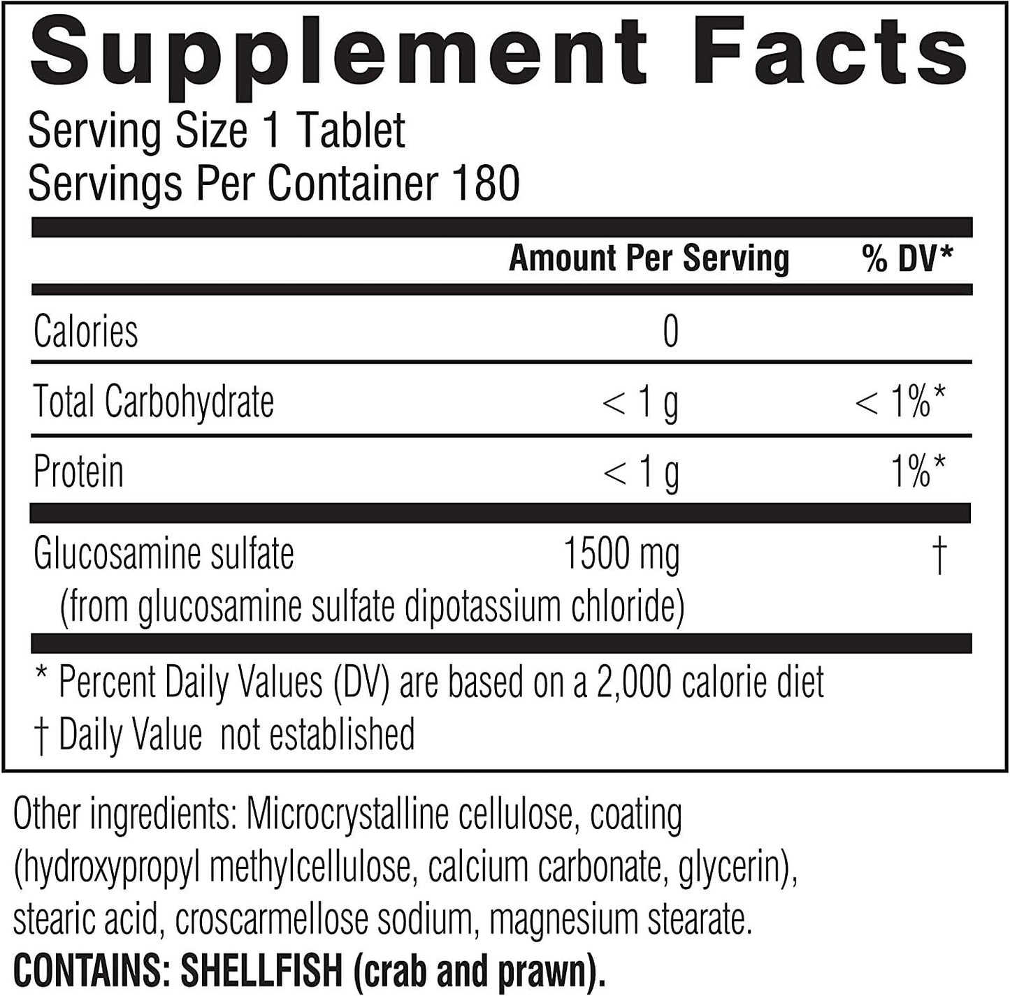 Swisse Ultiboost Glucosamine Sulfate | Supports Joint Mobility and Cartilage Health | 1500 mg, 180 Tablets