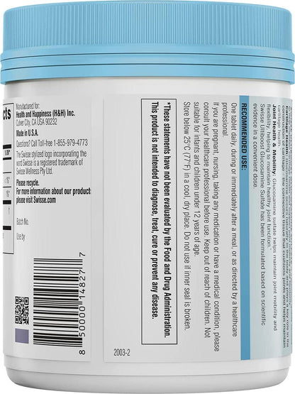 Swisse Ultiboost Glucosamine Sulfate | Supports Joint Mobility and Cartilage Health | 1500 mg, 180 Tablets