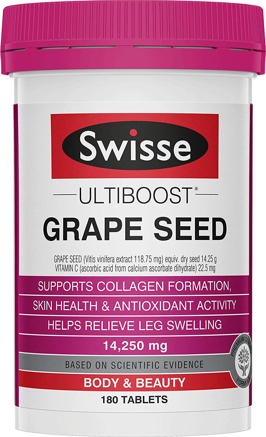 Swisse Ultiboost Grape Seed 14250 Mg, 180 Tablets