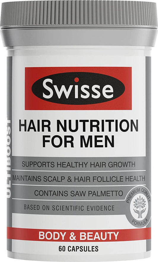 Swisse Ultiboost Hair Nutrition For Men 60 Capsules