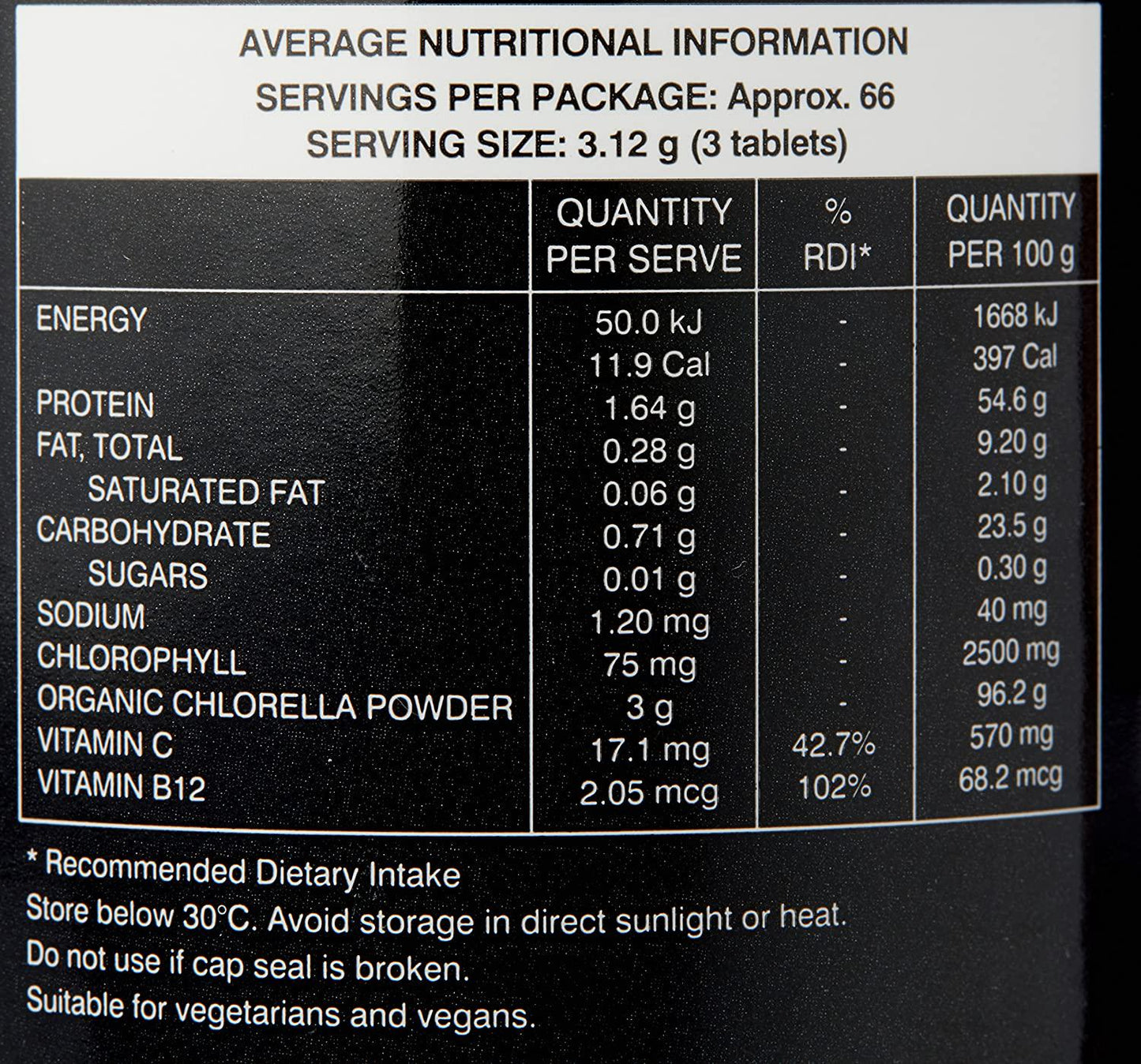 Swisse Ultiboost High Strength Organic Chlorophyll+ 200 Tablets